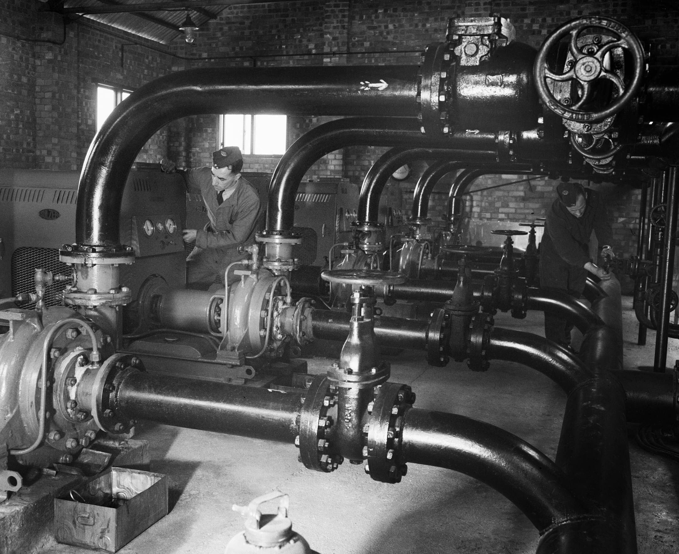 FIDO pump house — Petroleum Warfare Department fuel installation